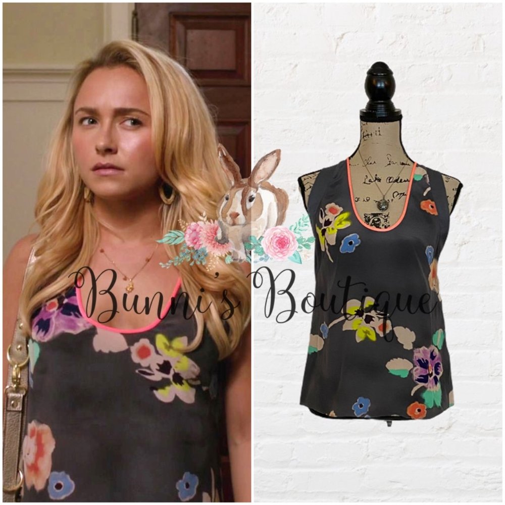 Juliette Barnes' Rebecca Taylor Wild Rose Print Tank